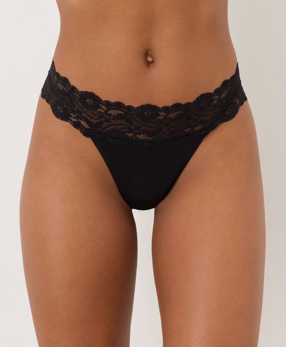 Women's Lace Waist Thong
