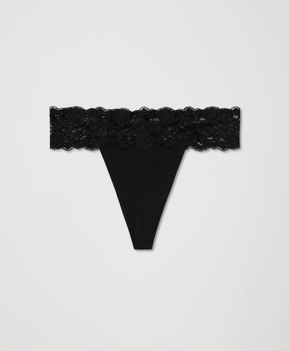 Women's Lace Waist Thong